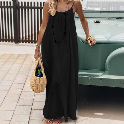 Ocean Halo Backless Loose-Fit Dress