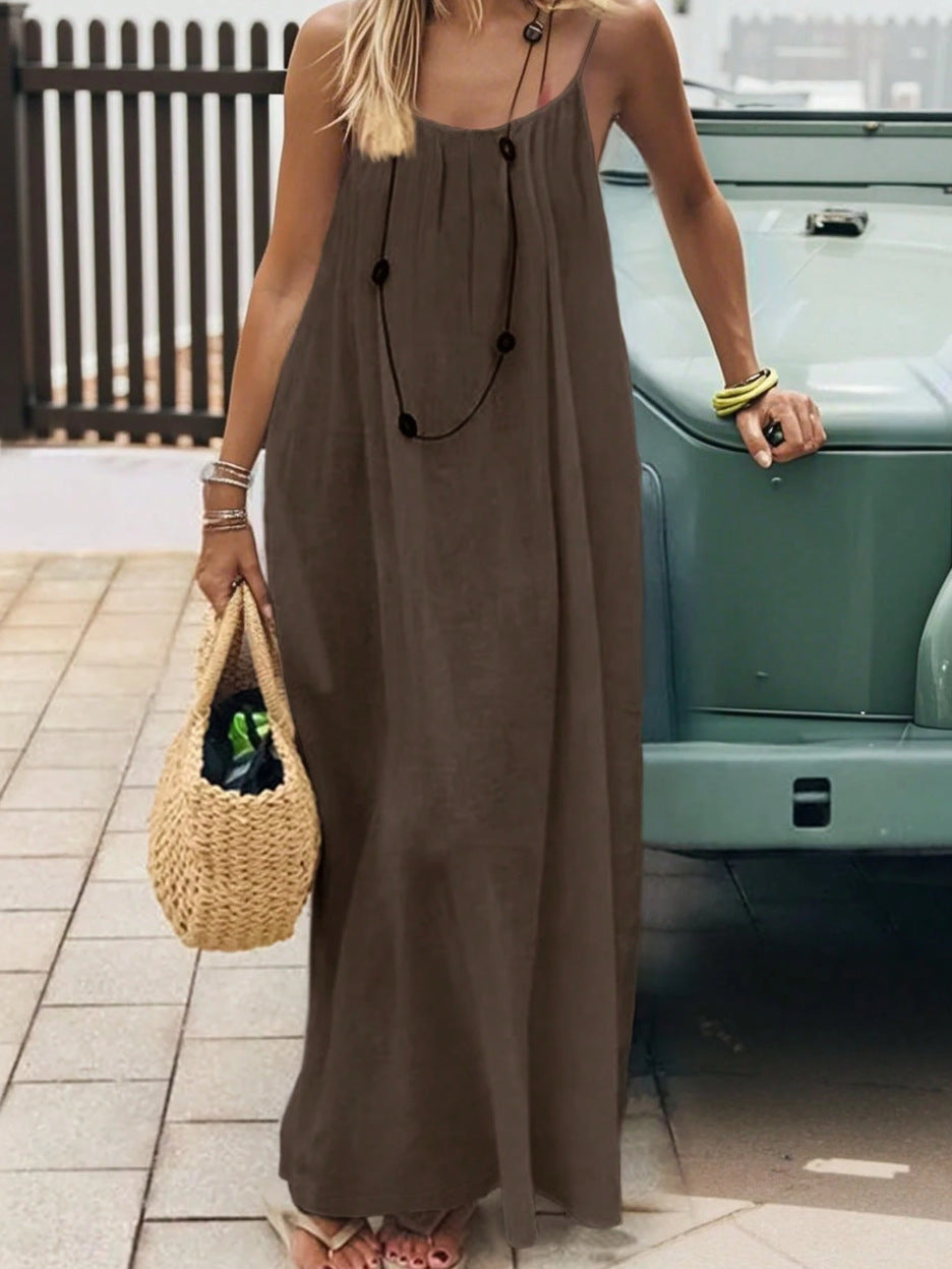 Ocean Halo Backless Loose-Fit Dress