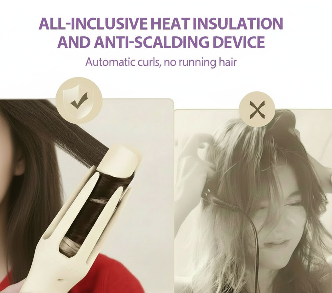 Quick Heatless Hair Curler